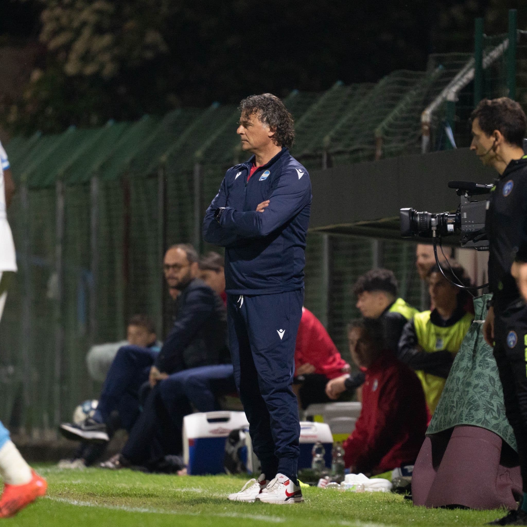 Mister Baldini nel post partita di Milan Futuro - SPAL
