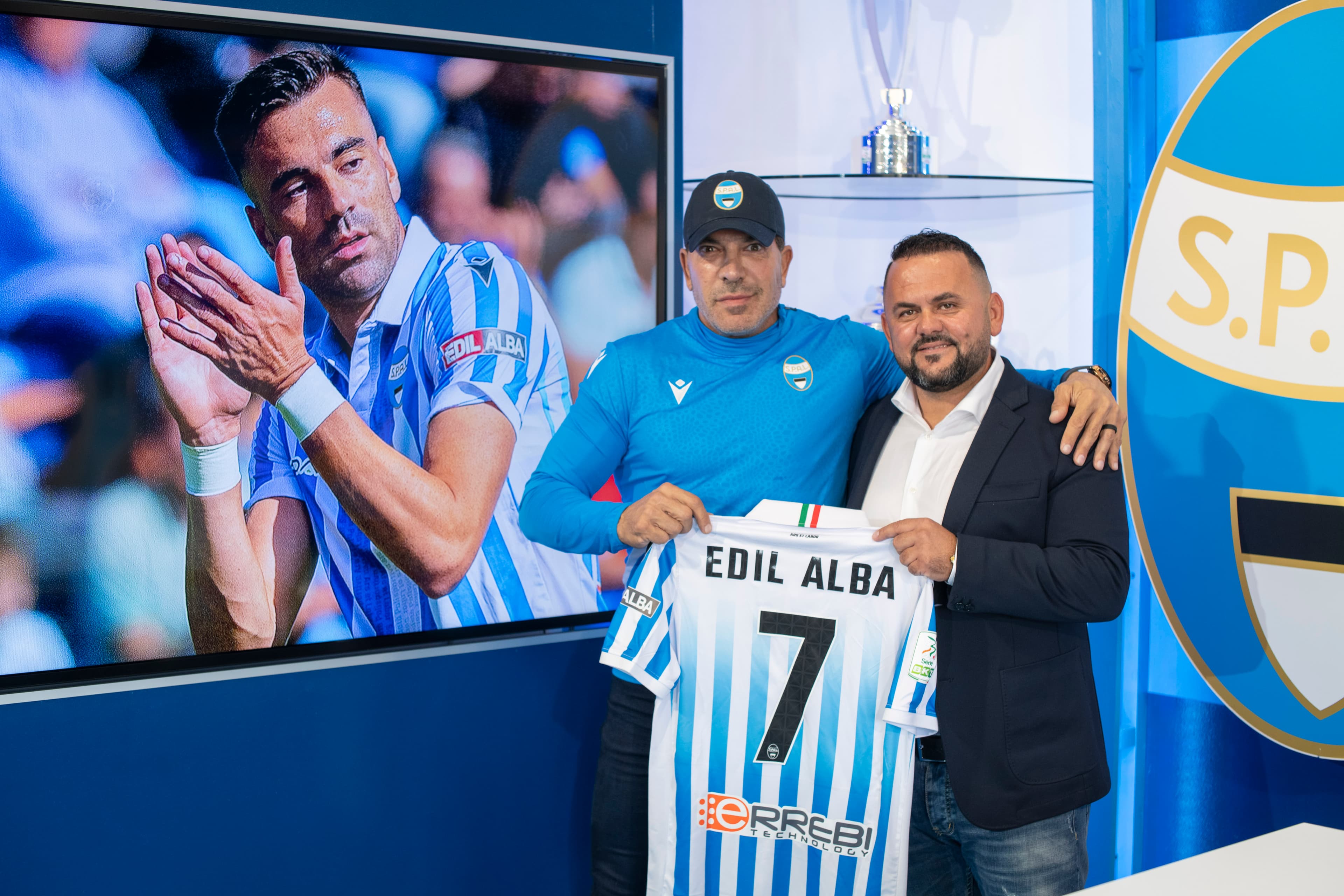 Presentato Edilalba, il nuovo sleeve sponsor biancazzurro