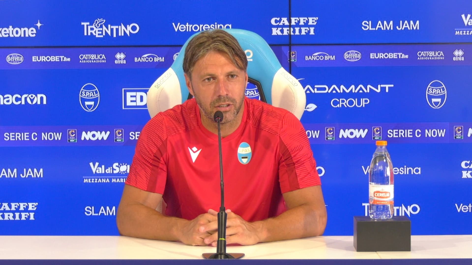 La conferenza di Mister Dossena alla vigilia di Spal-Ascoli