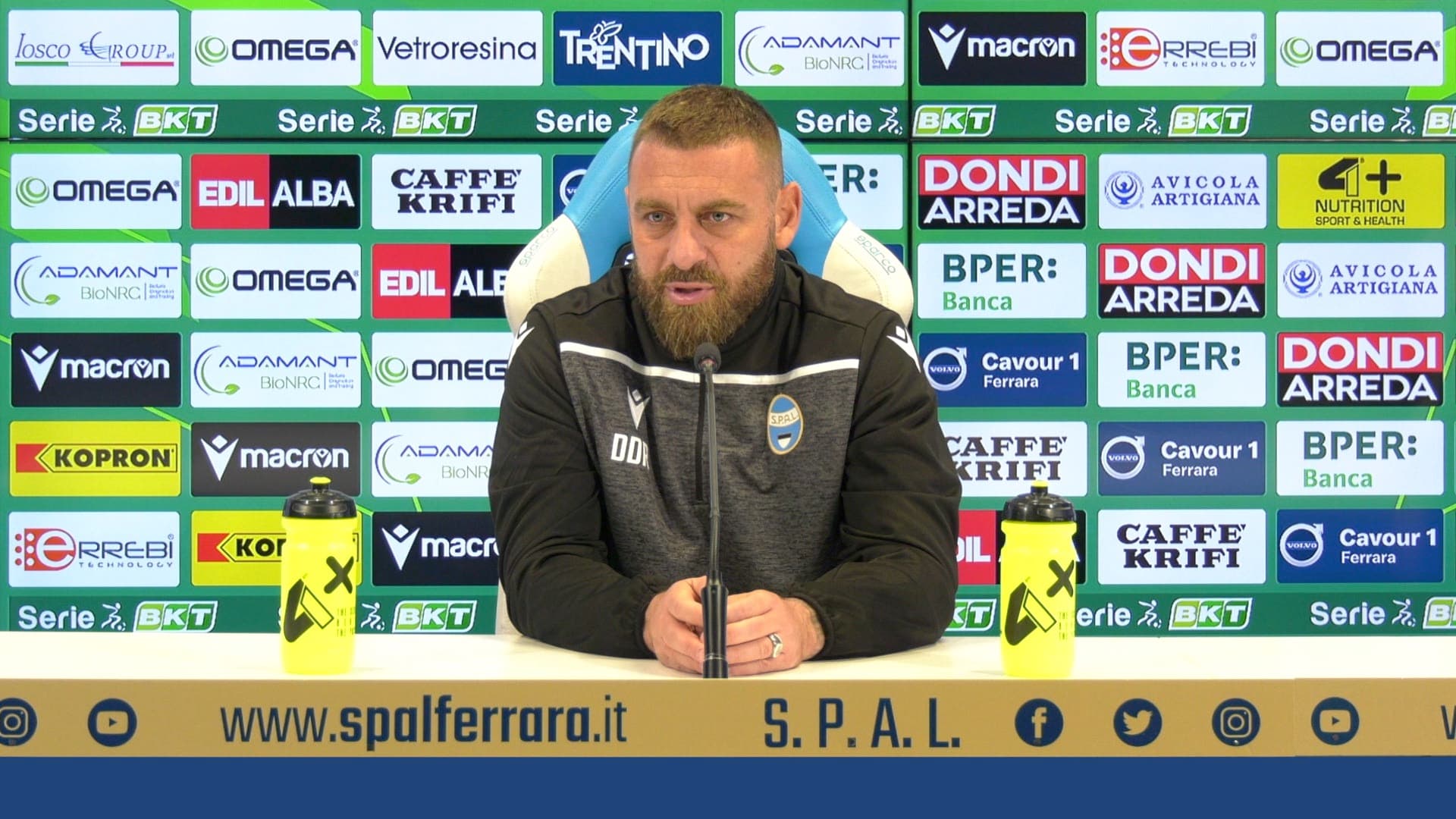 SPAL - Modena, la conferenza prepartita di mister De Rossi