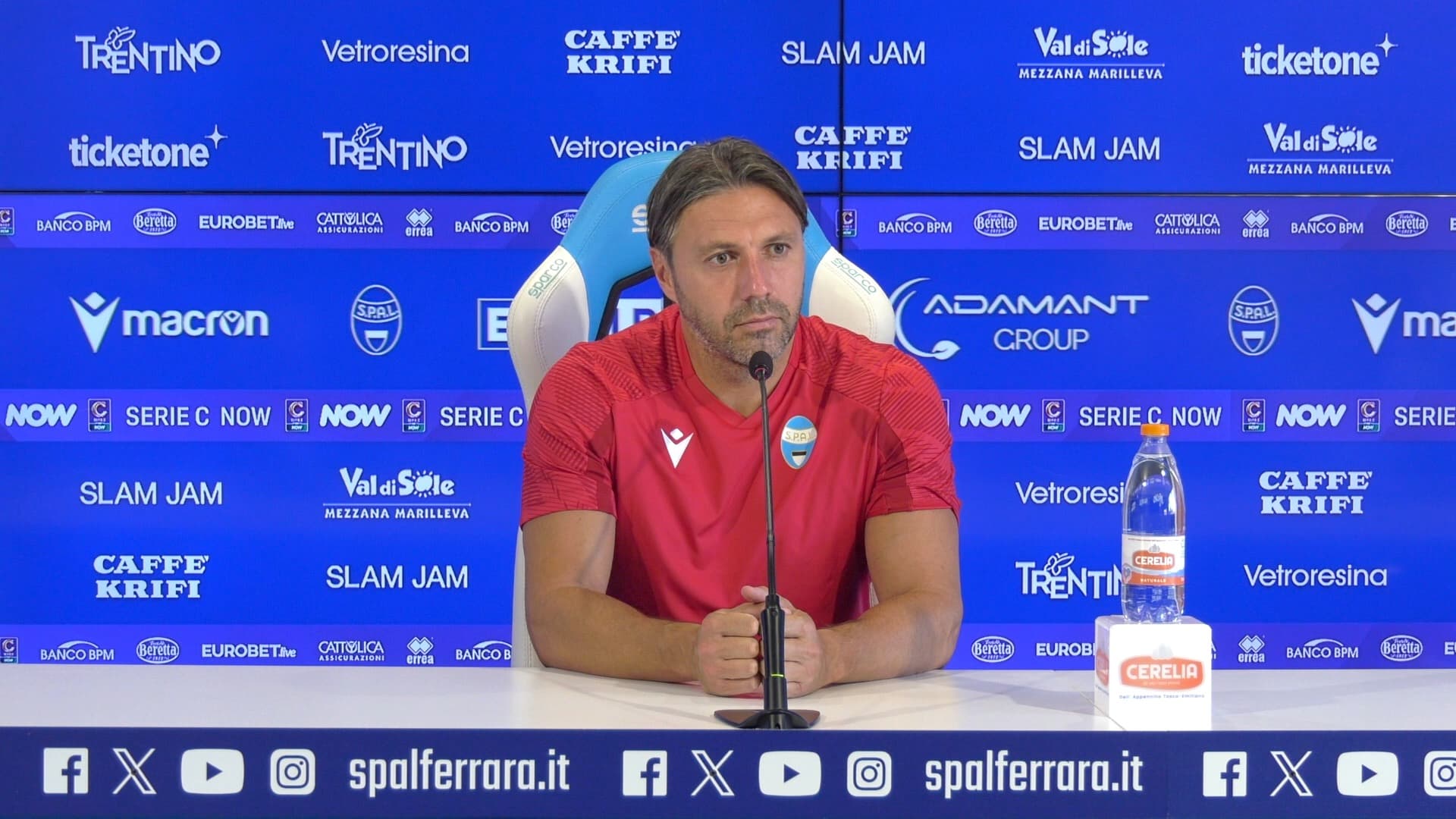 Le parole di mister Dossena alla vigilia di SPAL-Virtus Entella