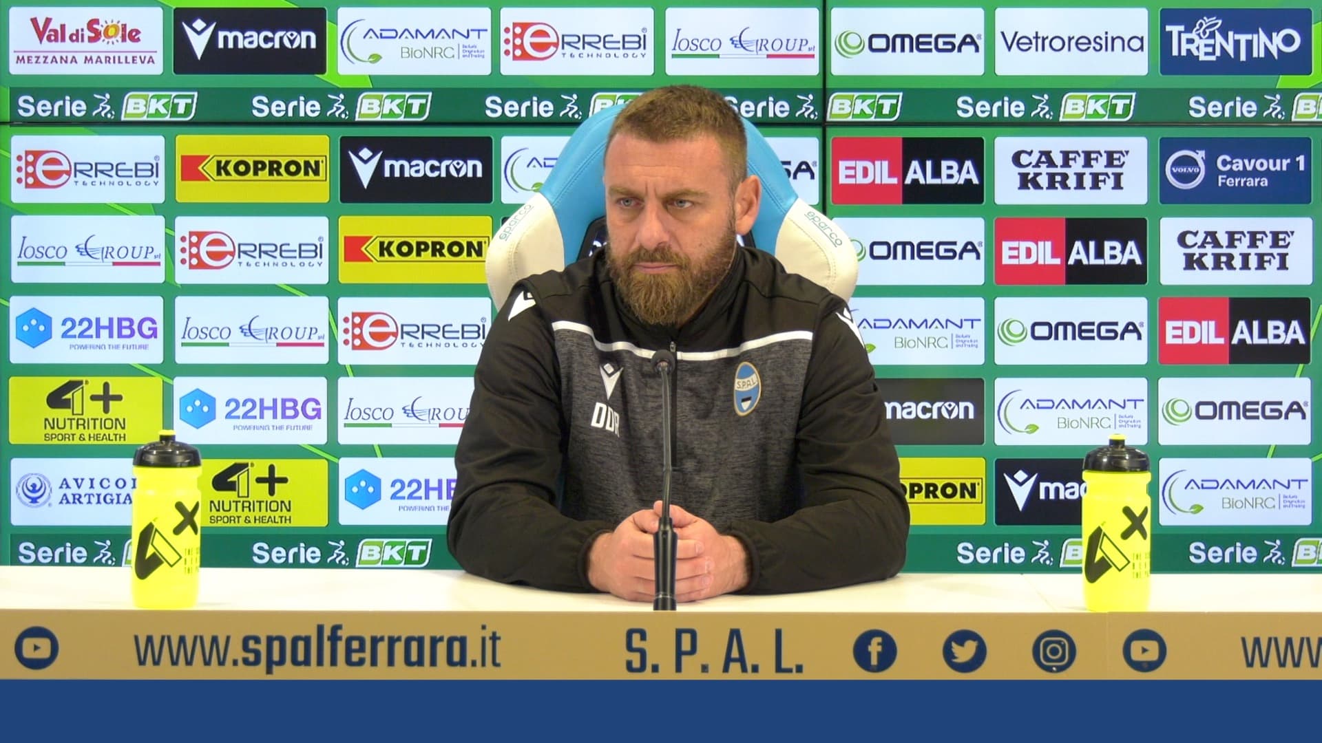 SPAL - Palermo, la conferenza prepartita di mister De Rossi