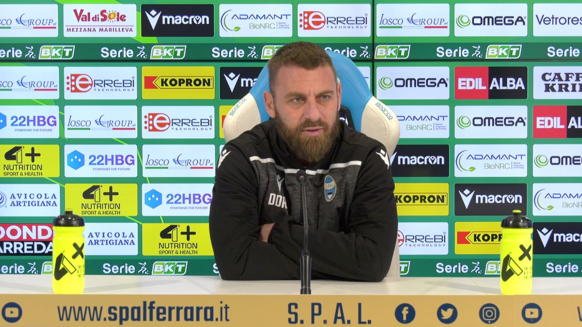 Parma - SPAL, la conferenza prepartita di mister De Rossi