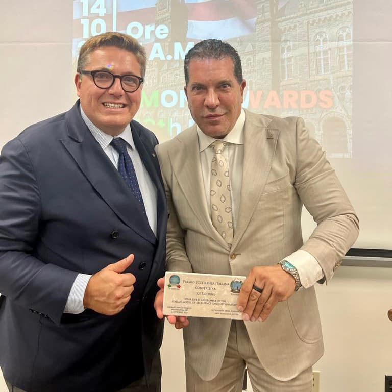 Il presidente Tacopina ha ricevuto il Premio Eccellenza Italiana a Washington D.C.