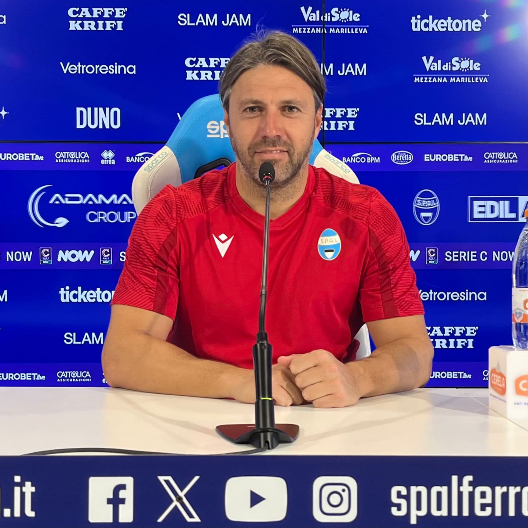 Mister Dossena alla vigilia di Legnago Salus - SPAL