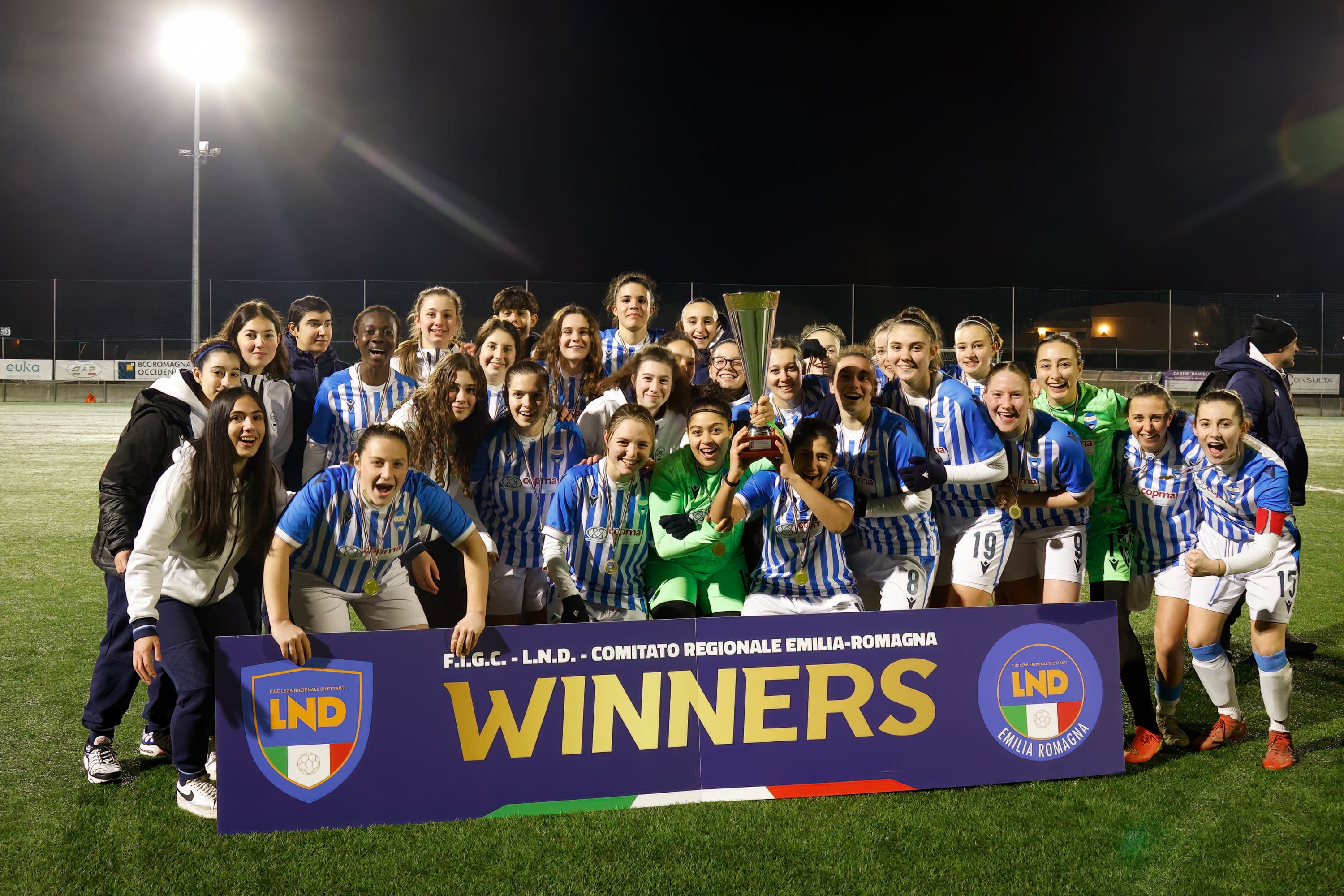 L'Accademia SPAL Femminile vince la Coppa Emilia Juniores contro il Riccione