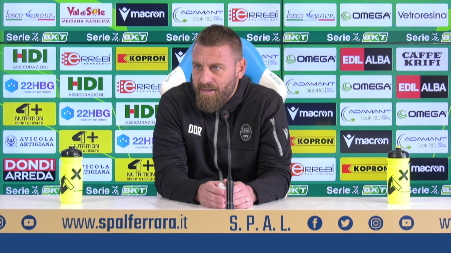 SPAL - Bari, the pre-match conference of coach De Rossi