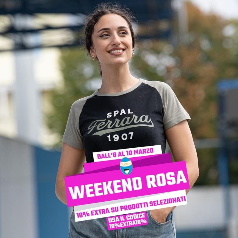 Weekend Rosa, da venerdì a domenica approfitta dell'extra sconto in tutti gli SPAL Store