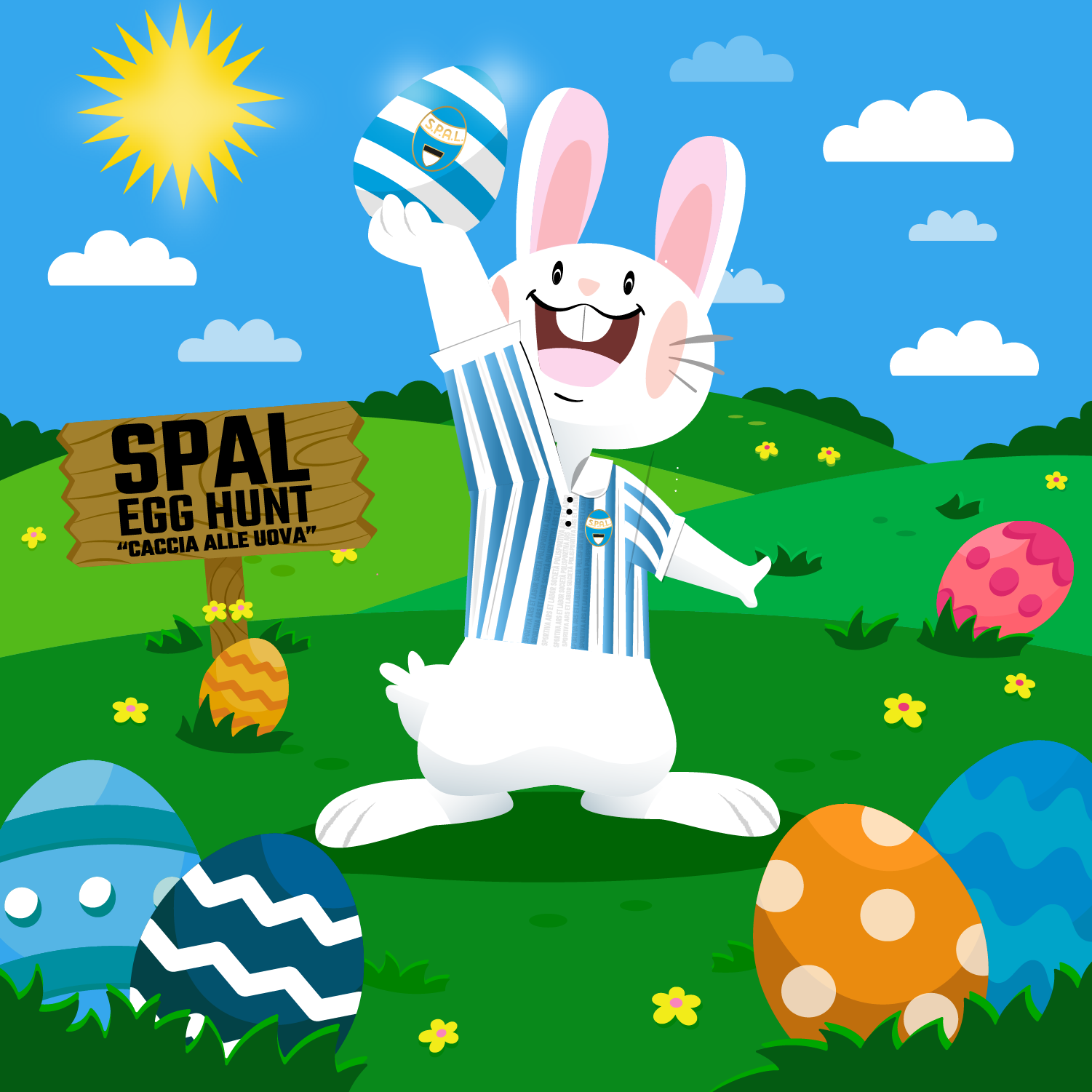Domenica 2 aprile appuntamento con "SPAL Easter Egg Hunt"
