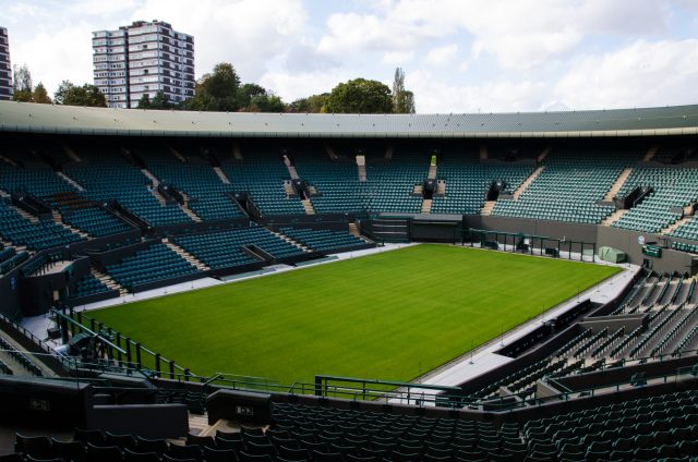 Campo da tennis su erba a Wimbledon