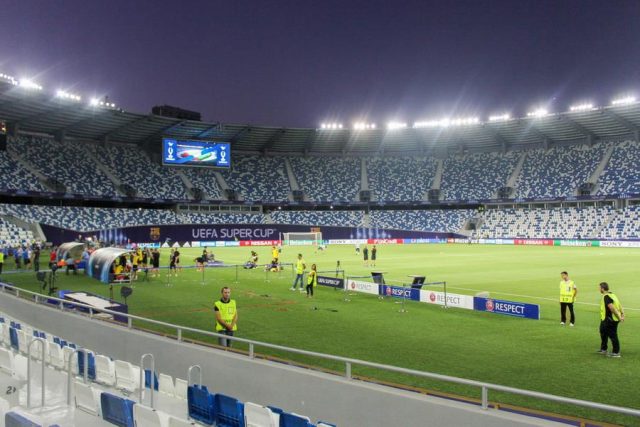 Stadio durante una competizione UEFA