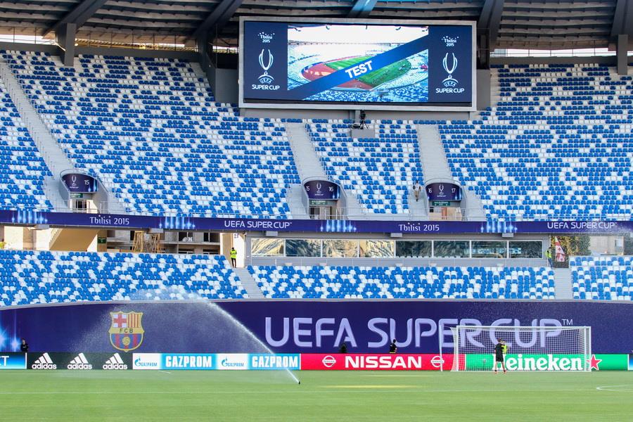 Stadio durante una competizione UEFA