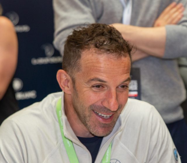 Alessandro Del Piero durante un evento Laureus nel 2024