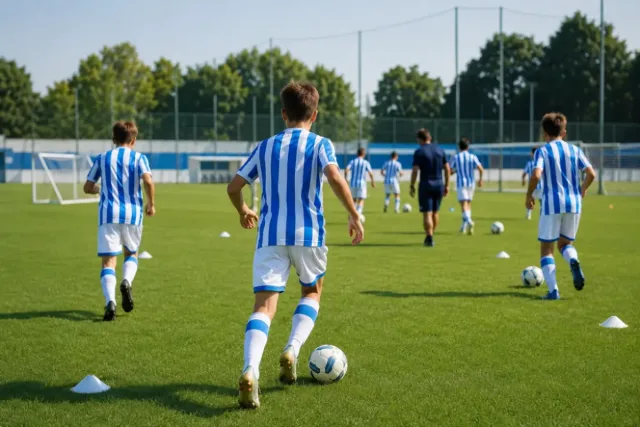 Allenamento di calcio Under
