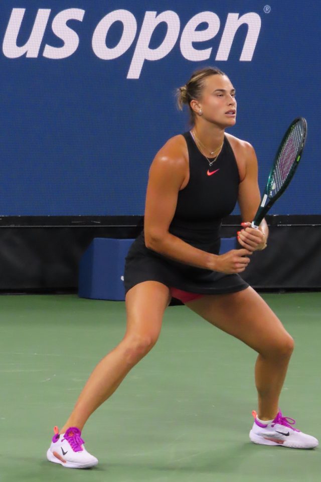 Aryna Sabalenka in campo agli US Open 2024