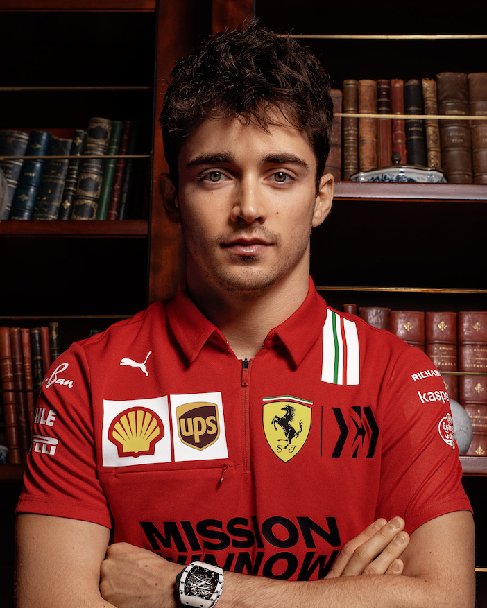 Charles Leclerc pilota Ferrari, protagonista nelle qualifiche del GP d Austria