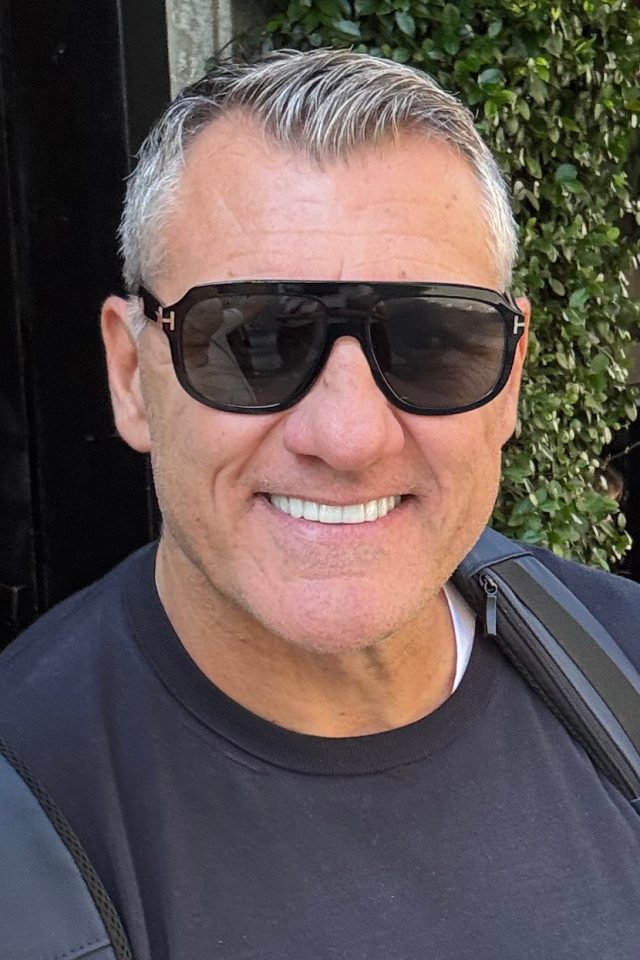 Christian Vieri durante un evento pubblico nel 2025