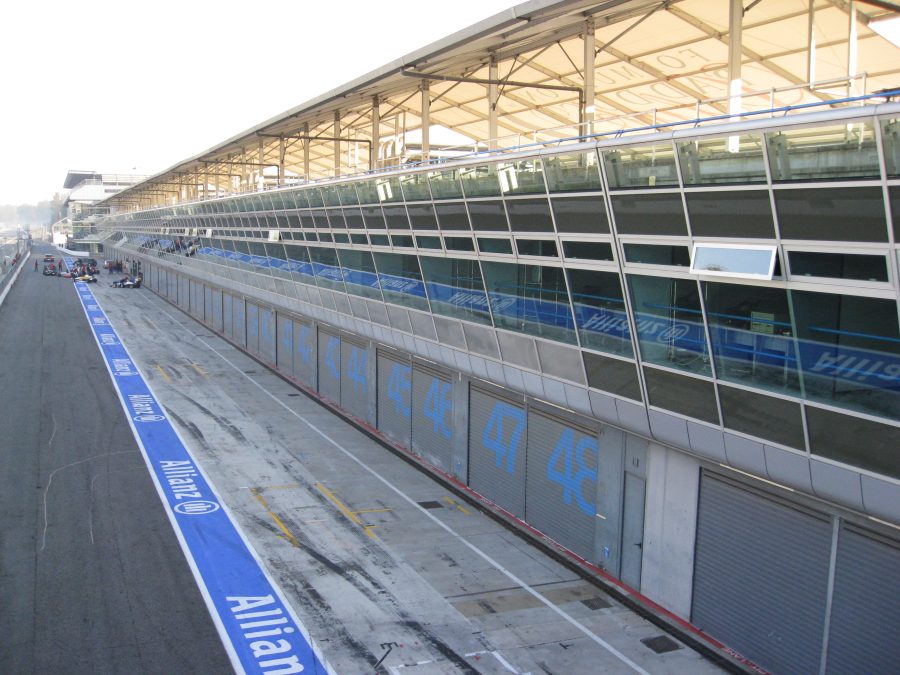 Paddock del Circuito di Monza visto dagli spalti
