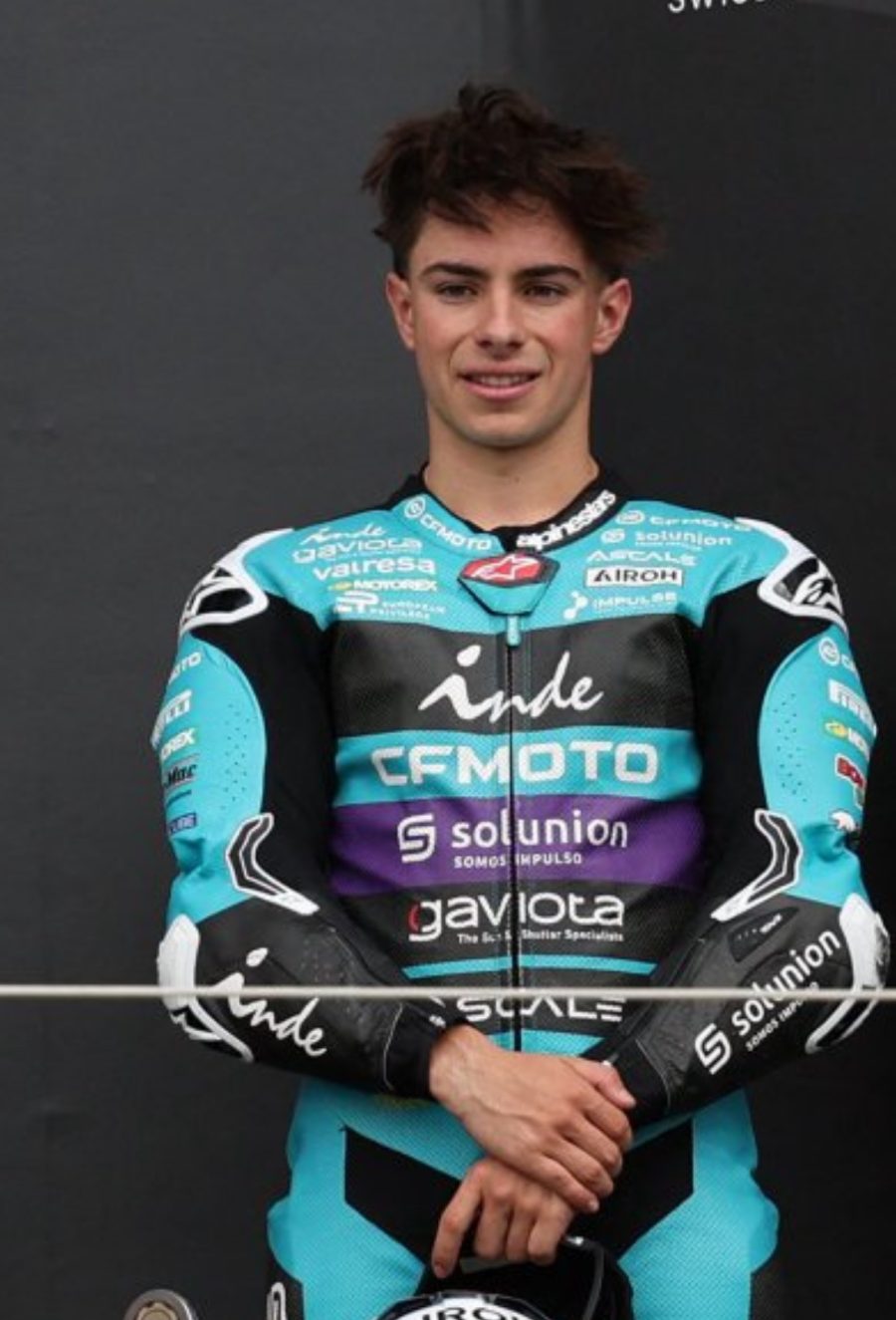 David Alonso in pista nel Motomondiale 2025