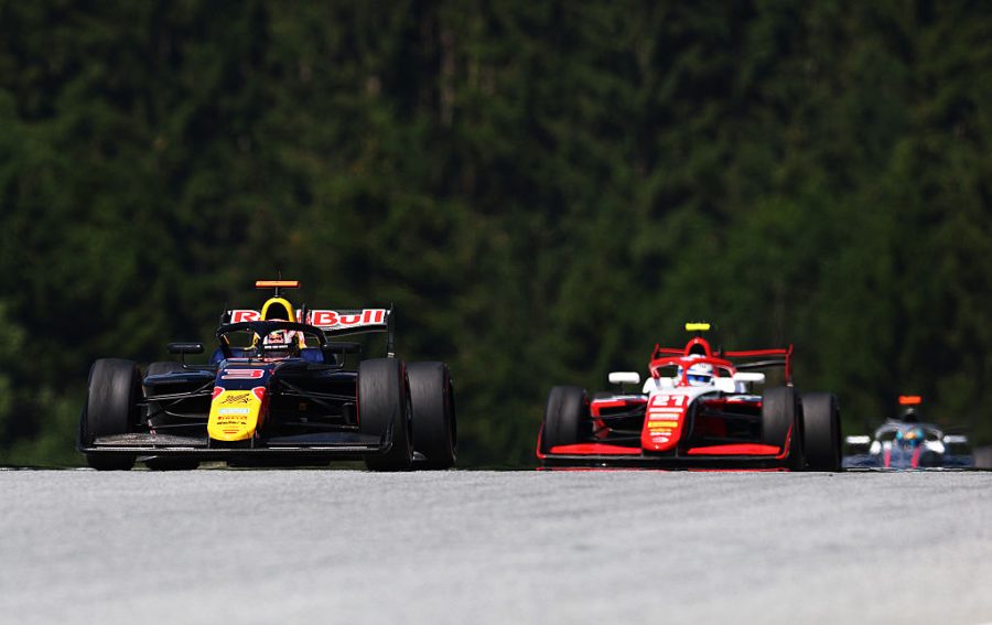 Ernesto Rivera in azione nella Sprint Race di Formula 3 a Spielberg