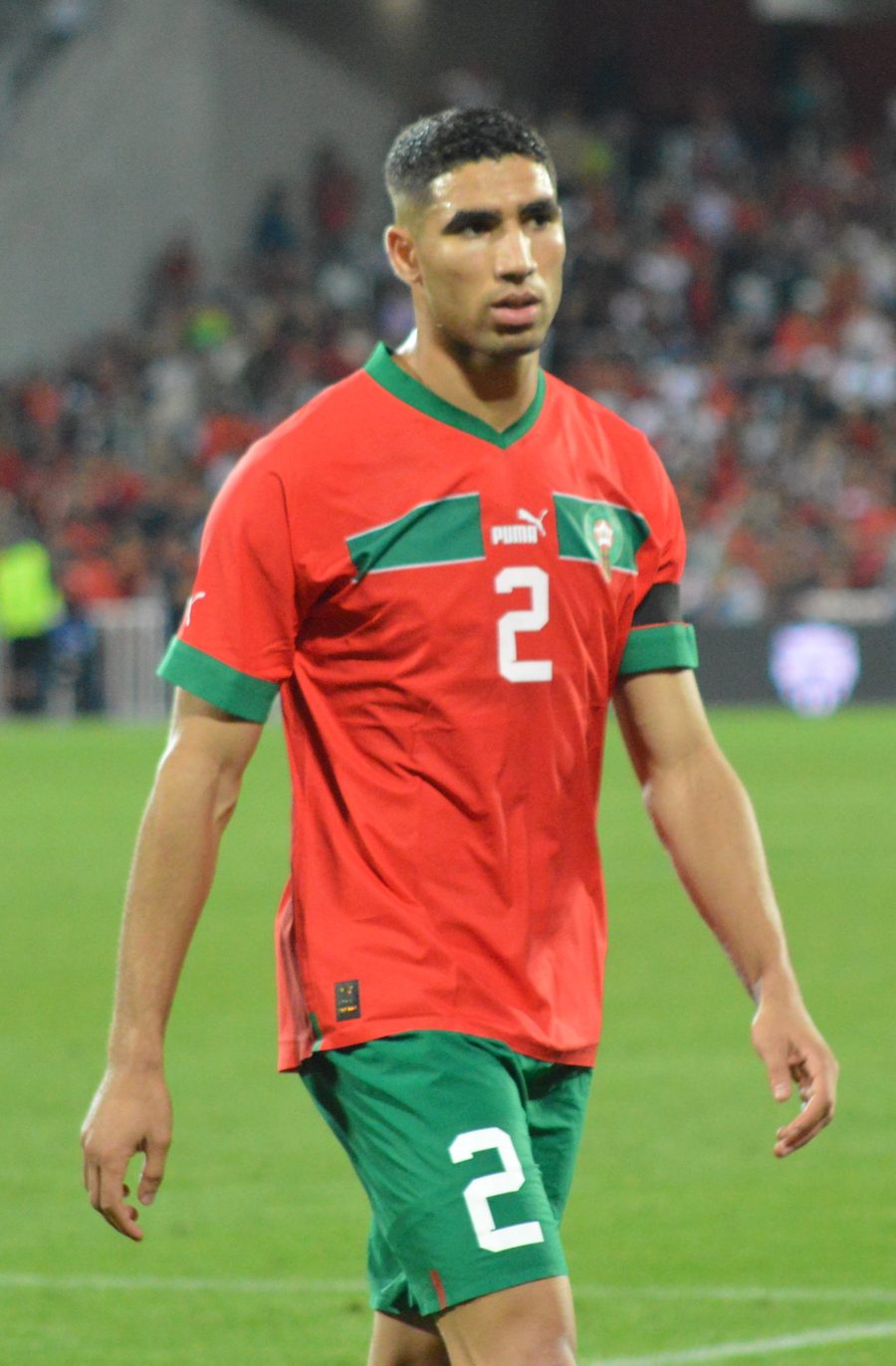Achraf Hakimi con la maglia del Marocco
