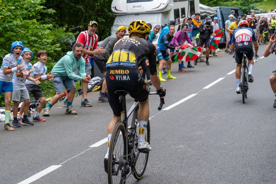 Jonas Vingegaard in salita al Tour de France