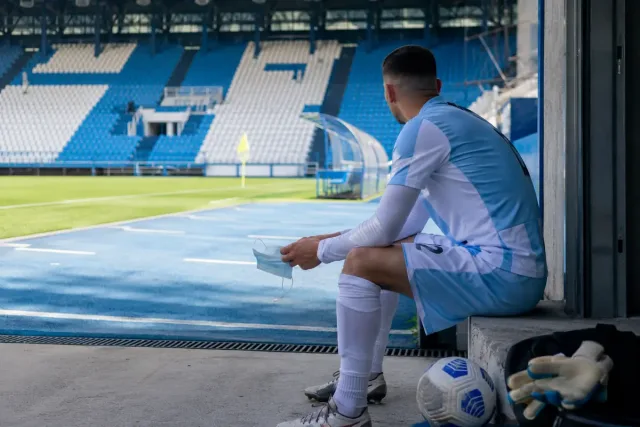 Momento di riflessione prima della partita