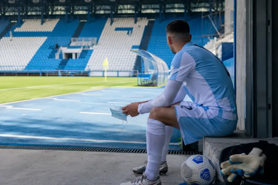 Momento di riflessione prima della partita
