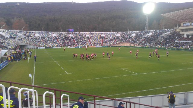 Partita di rugby allo stadio Mikheil Meskhi di Tbilisi