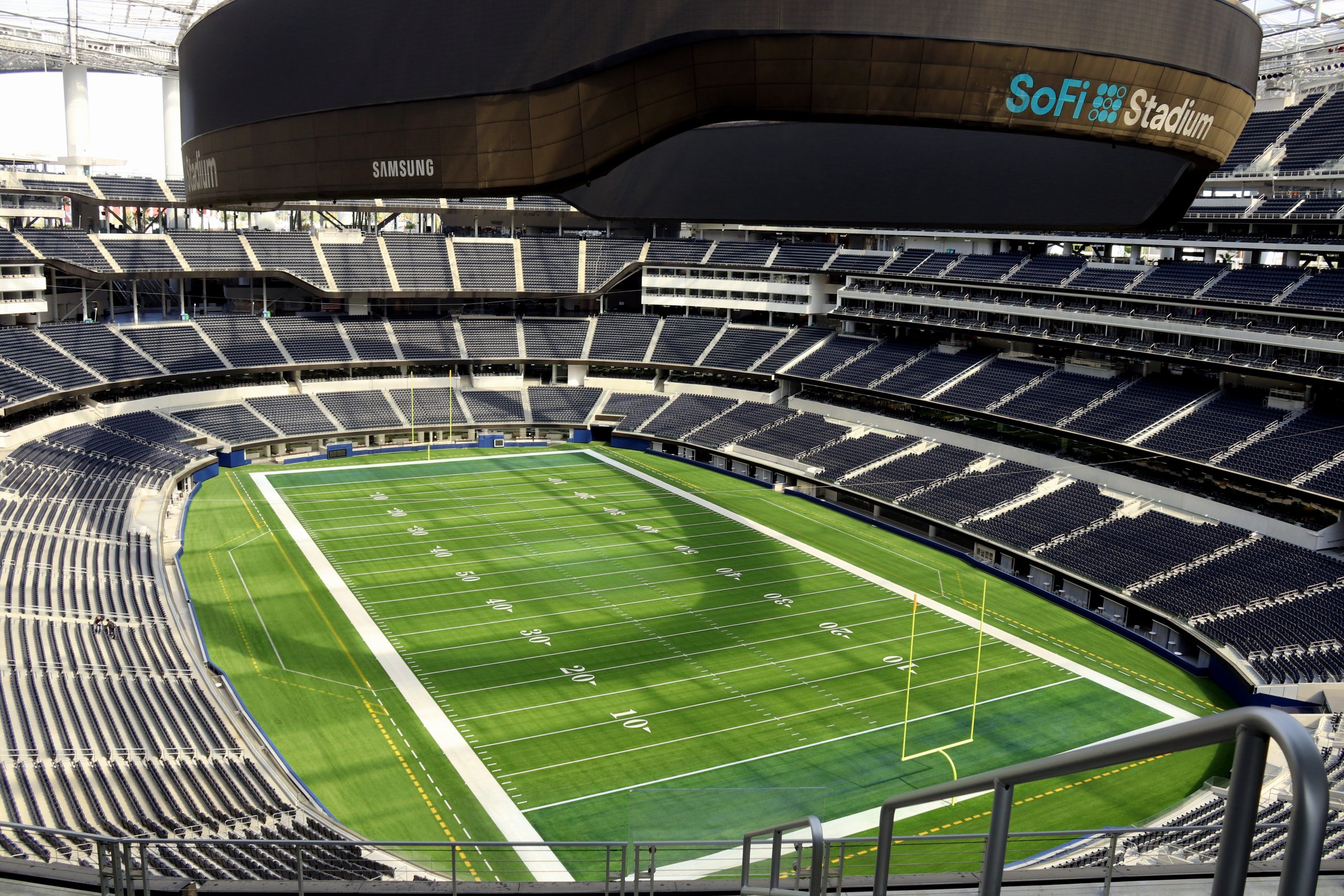 Interno del SoFi Stadium di Inglewood, sede del match Sudafrica-Canada