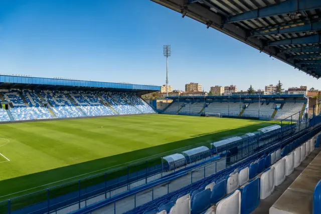Stadio di calcio vuoto, immagine d archivio per i Mondiali 2026