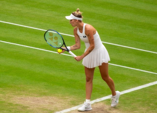 Campo di Wimbledon durante i Championships