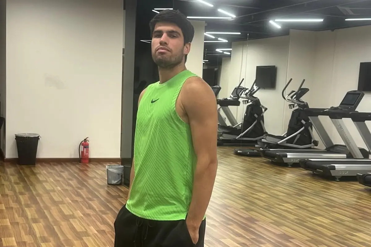 Carlos alcaraz in palestra