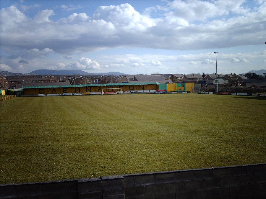 The Oval di Caernarfon sede di Italia Serbia Under 19