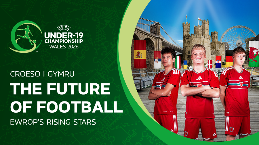 Veduta del Bangor City Stadium, sede dello spareggio Danimarca-Italia Under 19