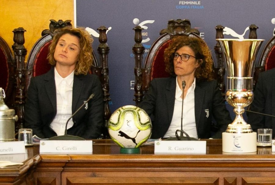 Cristiana Girelli e Rita Guarino alla presentazione della Coppa Italia femminile