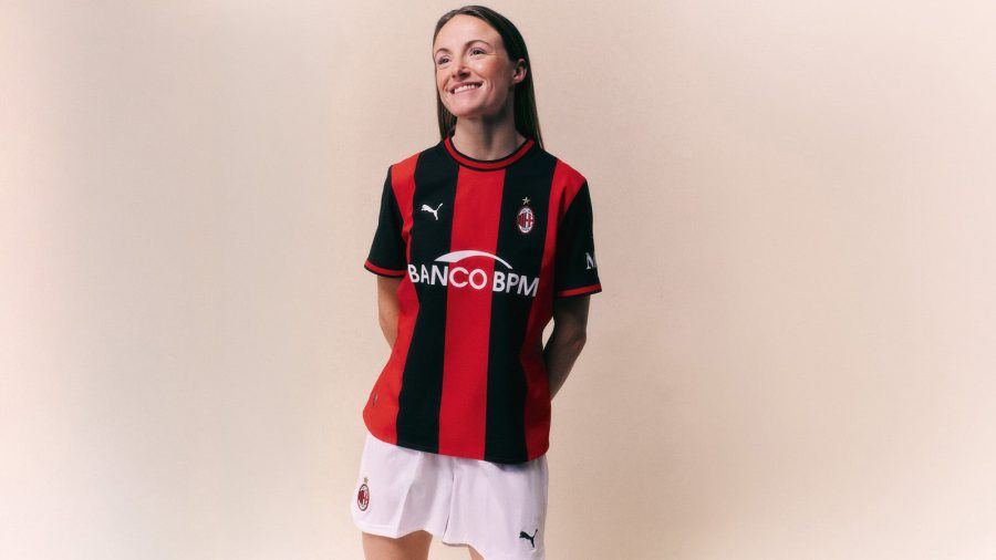 Dettaglio fotografico della maglia Home Milan 2026 2027 Puma