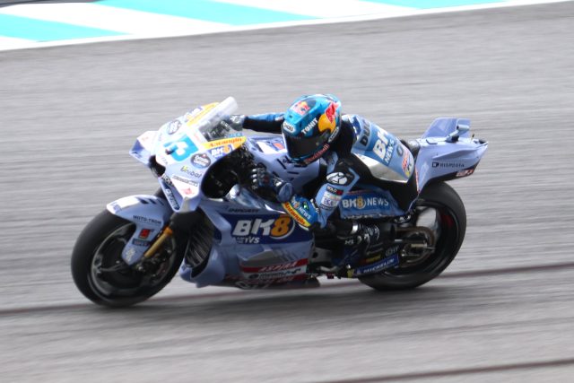 Alex Marquez in pista con la Ducati Gresini durante il GP della Malesia 2025