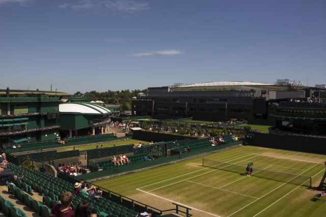 Veduta dell’All England Club durante Wimbledon