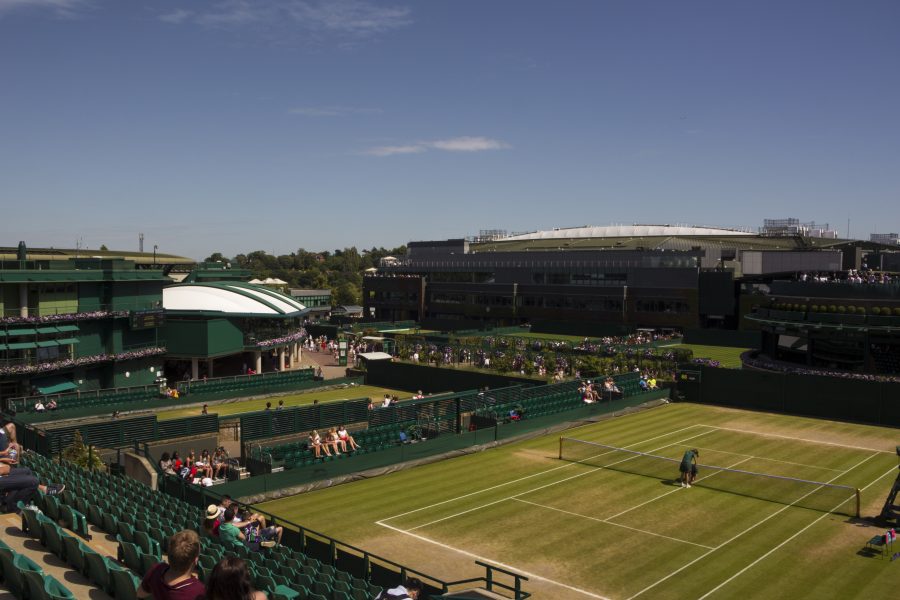 Veduta dell’All England Club durante Wimbledon