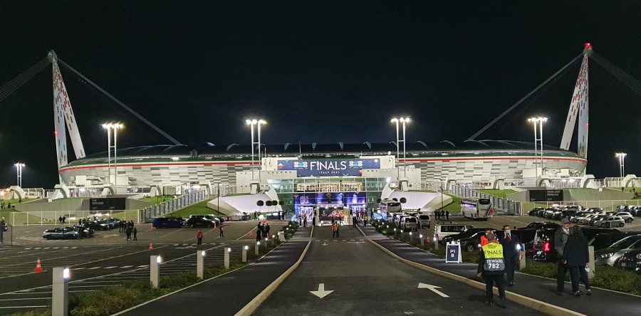 Vista dell'Allianz Stadium di Torino durante un evento calcistico