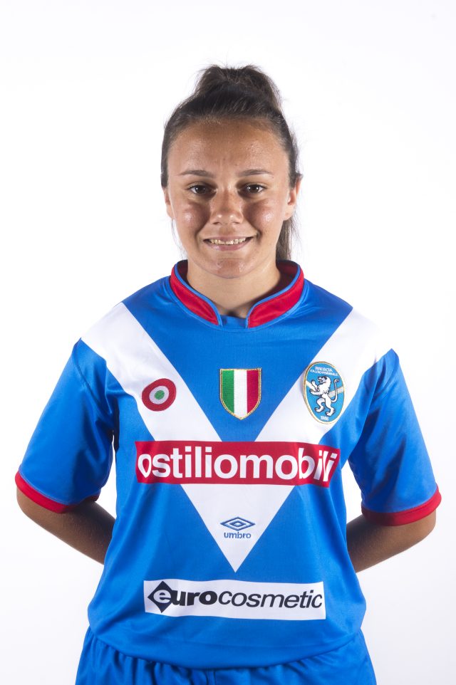 Annamaria Serturini in una foto ufficiale con il Brescia Calcio Femminile