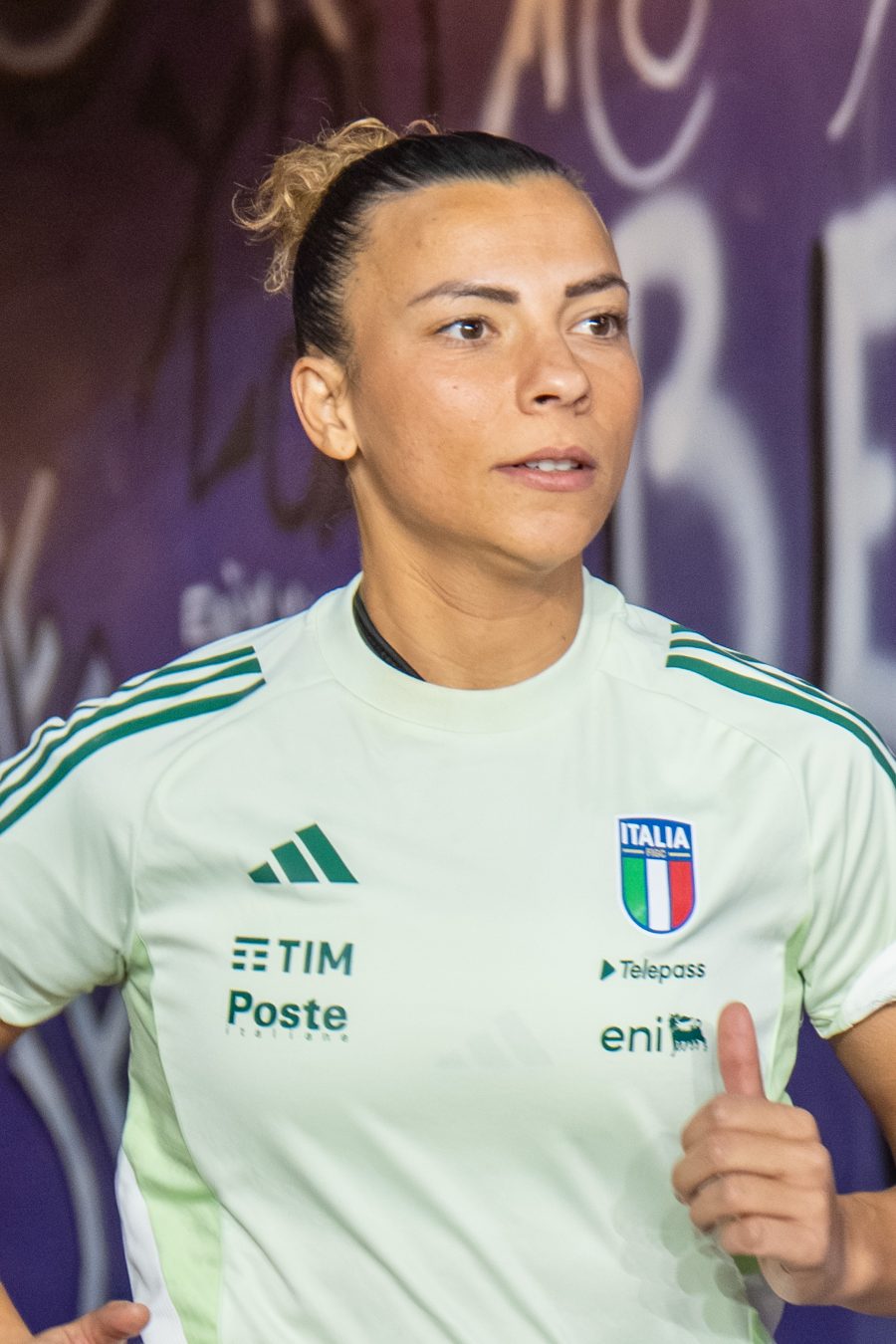 Arianna Caruso in azione con l Italia femminile
