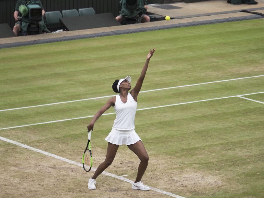 Venus Williams in campo a Wimbledon