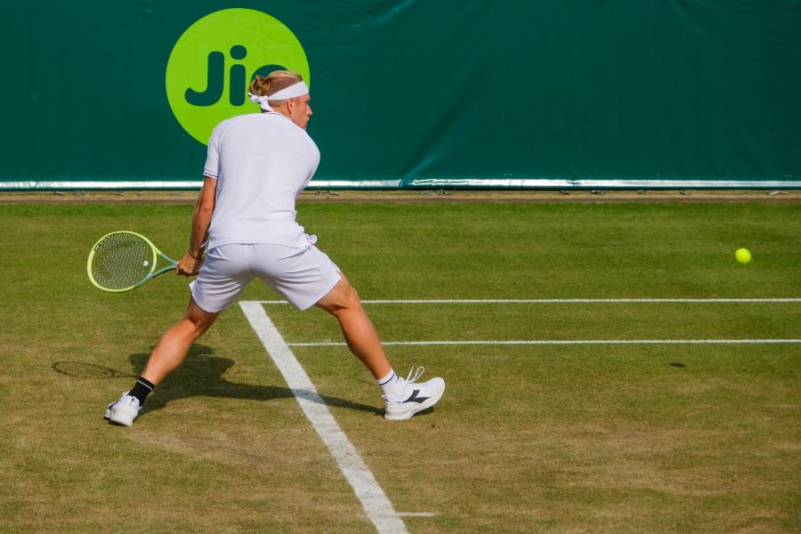 Alejandro Davidovich Fokina durante un match di tennis