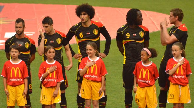 Belgio e Stati Uniti in una precedente sfida internazionale