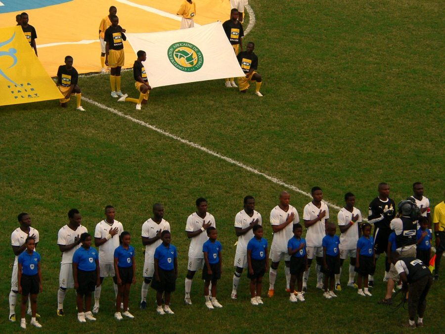 Formazione della nazionale del Ghana Black Stars schierata prima di una partita