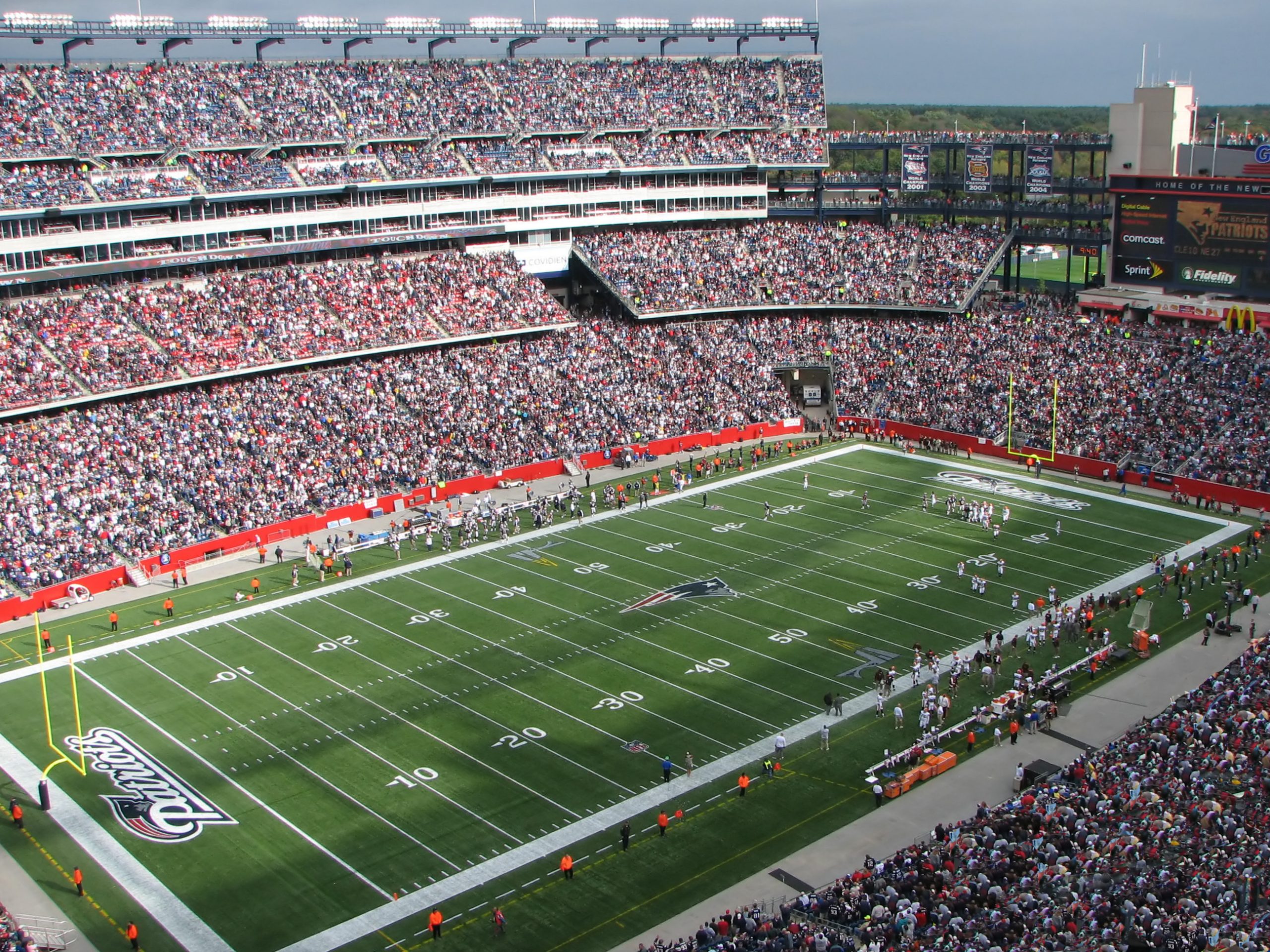 Veduta del Gillette Stadium, indicato come Boston Stadium per il Mondiale 2026