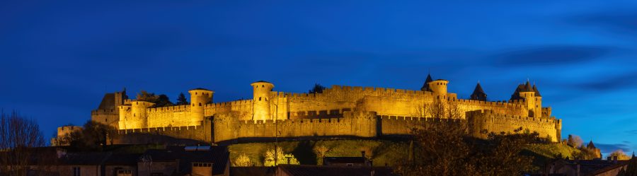La cittadella fortificata di Carcassonne, partenza della quarta tappa del Tour de France 2026