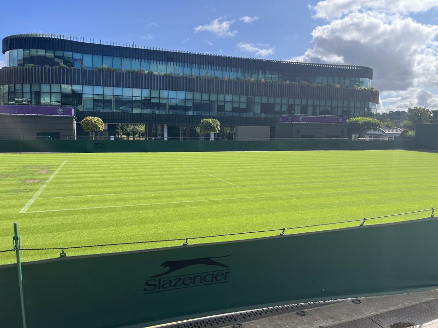 Il Court 14 di Wimbledon visto dopo il torneo